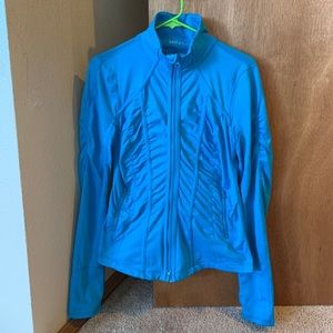 Fitted Blue Zella zip-up